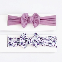 Baby Headband Comfy Wide Bow 2pcs(TBHB8511)